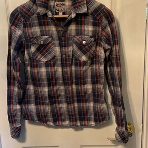 TNA Plaid Button Down Shirt, Classic Fit